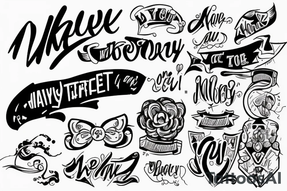 make a tattoo with the text cwazy tattoo idea