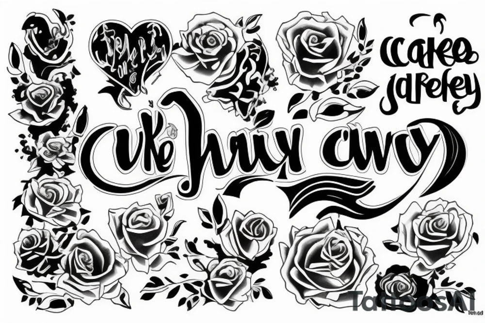 make a tattoo with the text cwazy tattoo idea