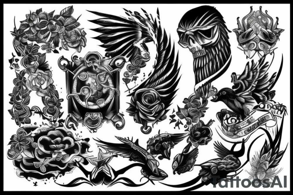 Freedom control and power tattoo idea