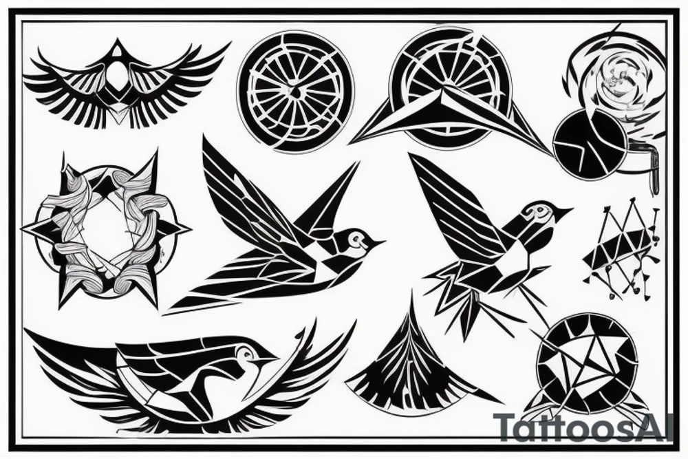 robin mid-flight tattoo idea
