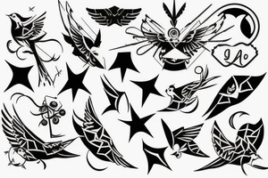 robin mid-flight tattoo idea