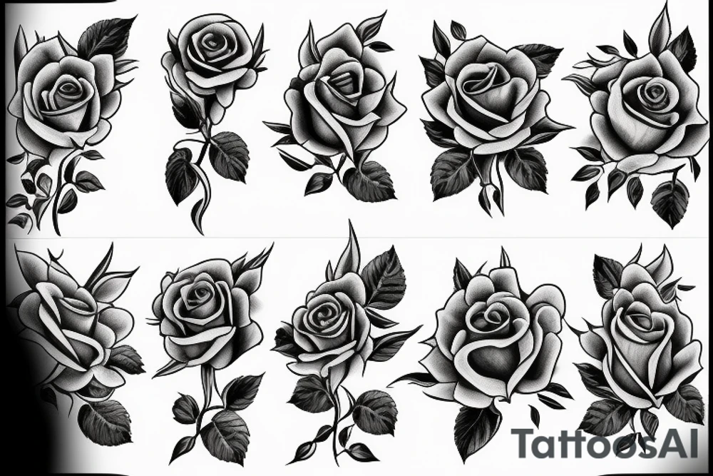 A rose with 1983 tattoo idea