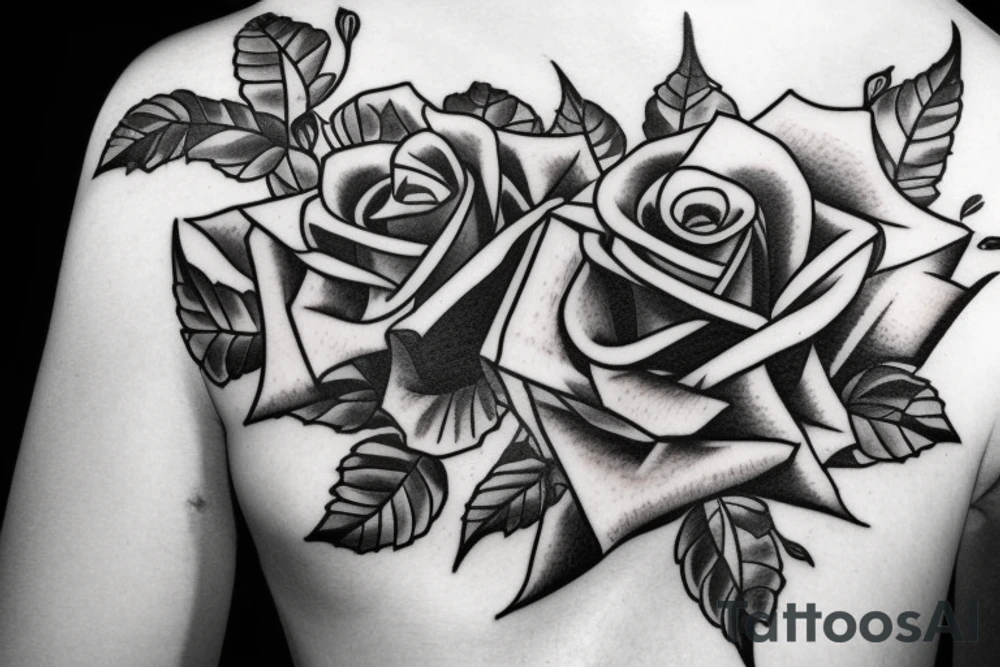 A rose with the following text: 1983 tattoo idea