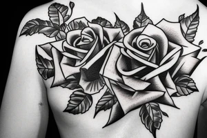 A rose with the following text: 1983 tattoo idea