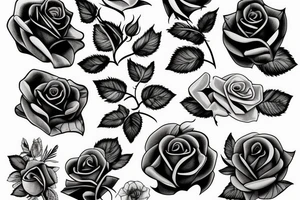 A rose with the following text: 1983 tattoo idea