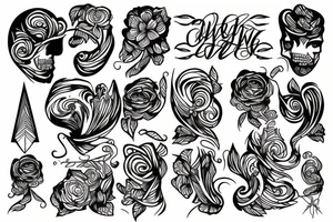 Slick line tattoo idea