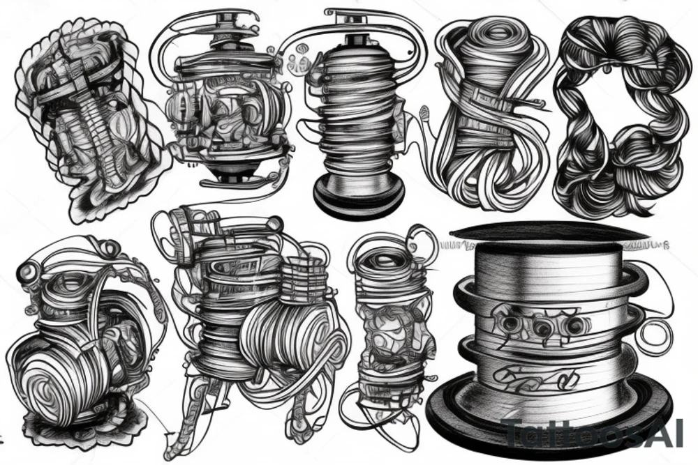 Wireline winch tattoo idea