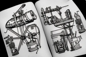 Oil and gas - offshore - wireline / slick line winch unit tattoo idea