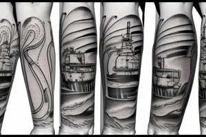 Oil and gas - offshore - wireline / slick line winch unit tattoo idea