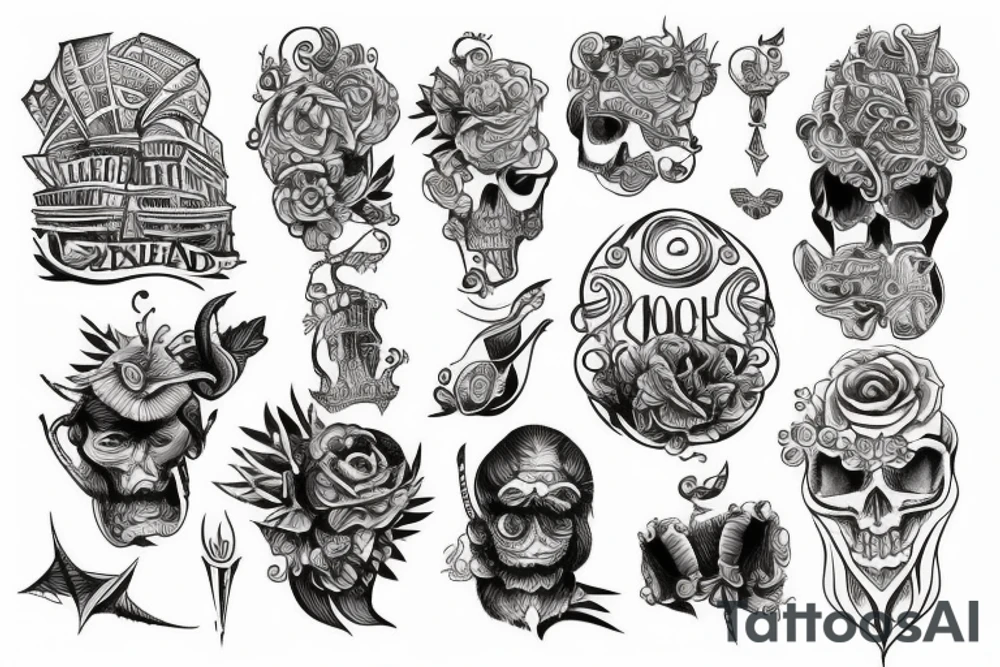 7 wonders of the world tattoo idea