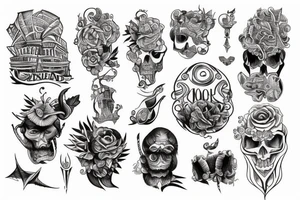 7 wonders of the world tattoo idea
