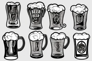 beer glass tattoo idea