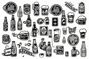beer can tattoo idea