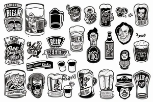 beer can tattoo idea
