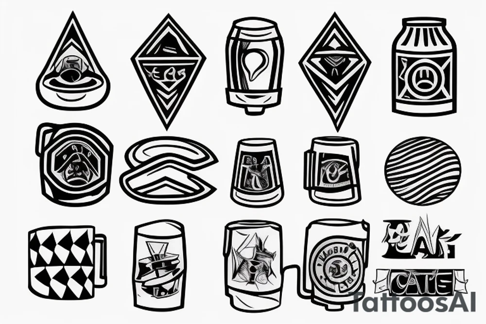 beer can tattoo idea