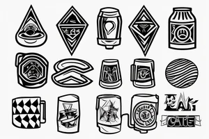 beer can tattoo idea