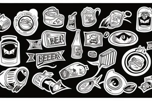 beer cans tattoo idea