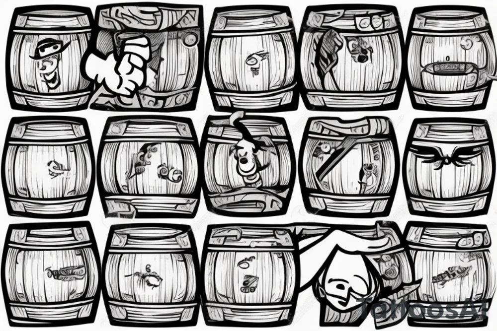 beer barrel tattoo idea
