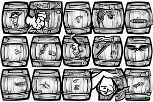 beer barrel tattoo idea