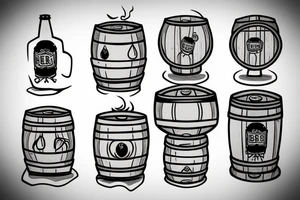 beer barrel tattoo idea