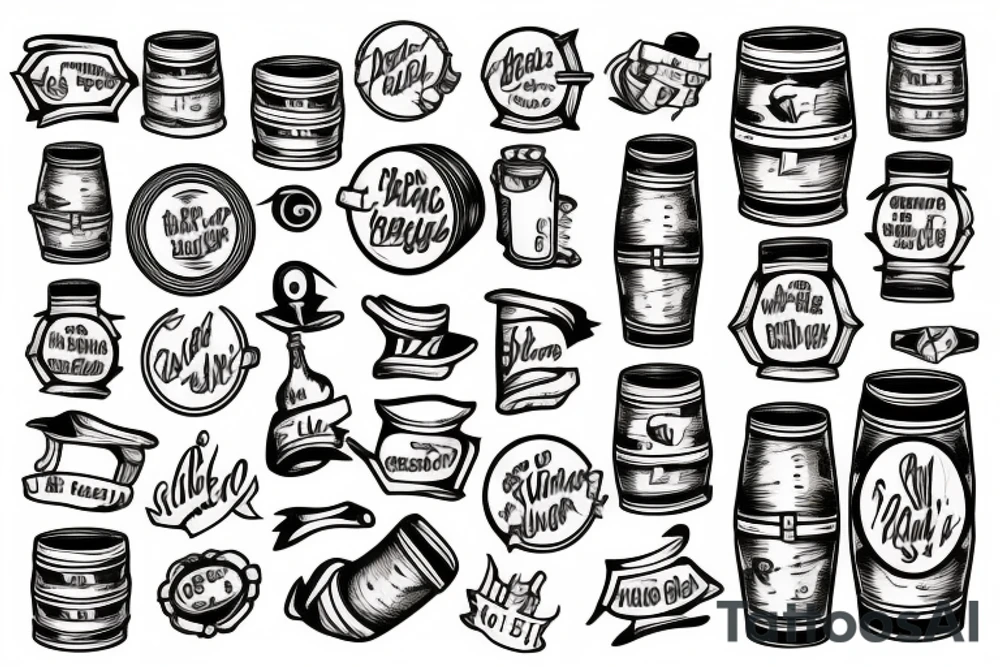 beer barrel tattoo idea
