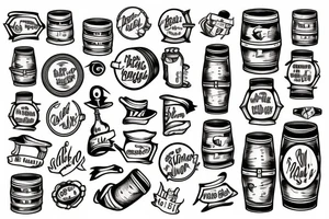 beer barrel tattoo idea
