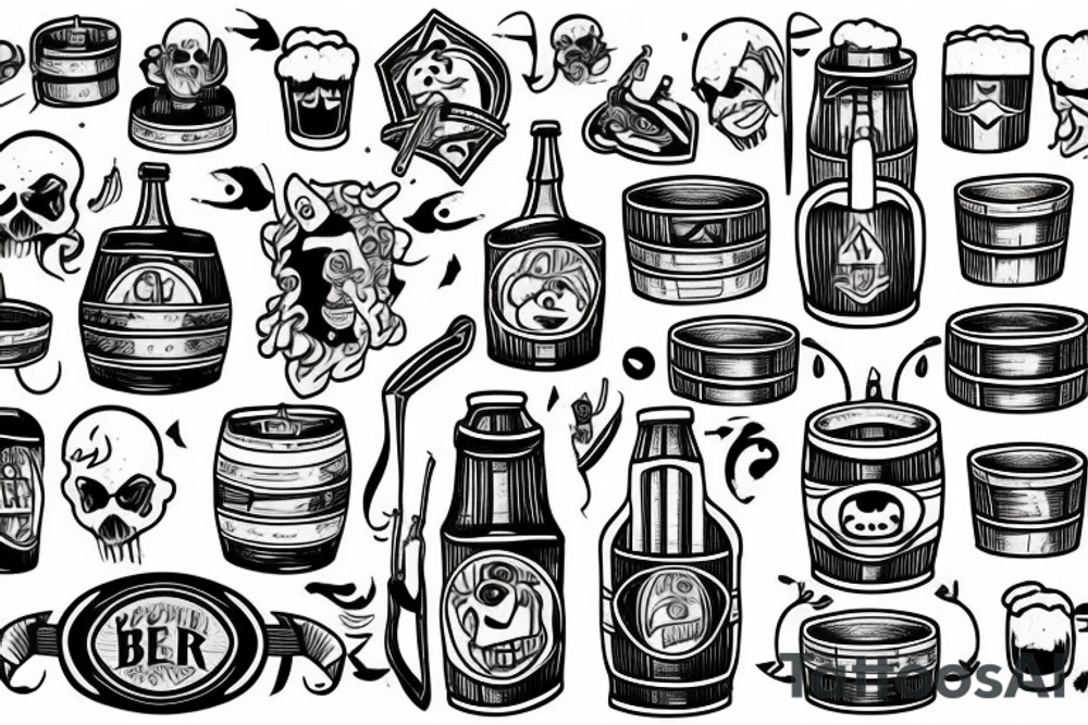 beer barrel tattoo idea