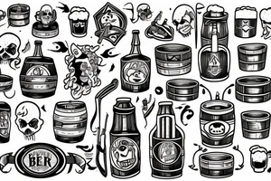 beer barrel tattoo idea