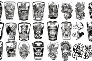 beer mug tattoo idea