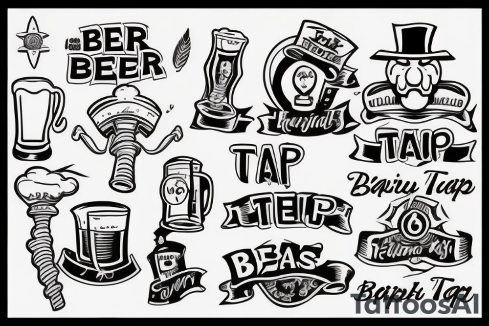 beer tap tattoo idea