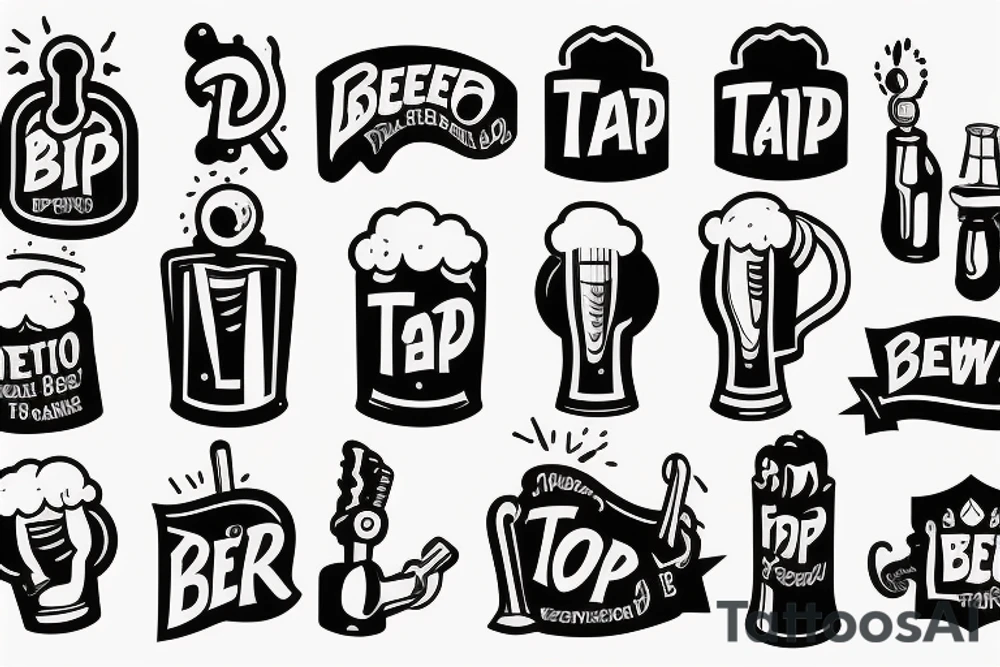 beer tap tattoo idea