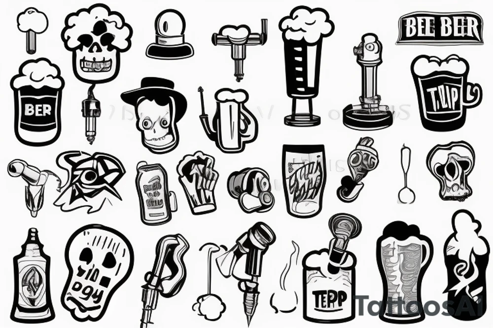 beer tap tattoo idea