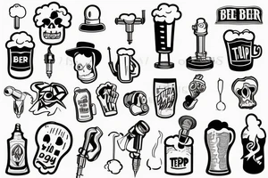 beer tap tattoo idea