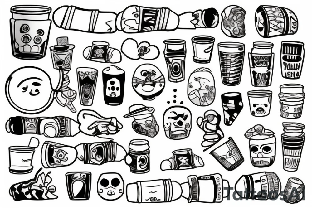 shot glass tattoo idea