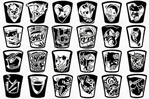 shot glass tattoo idea