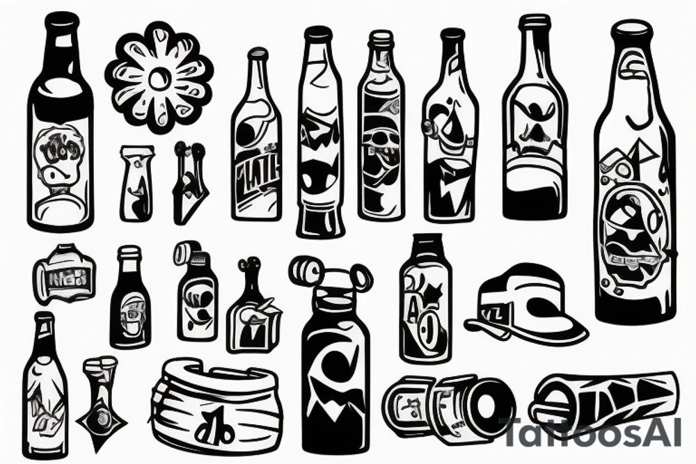bottle opener tattoo idea