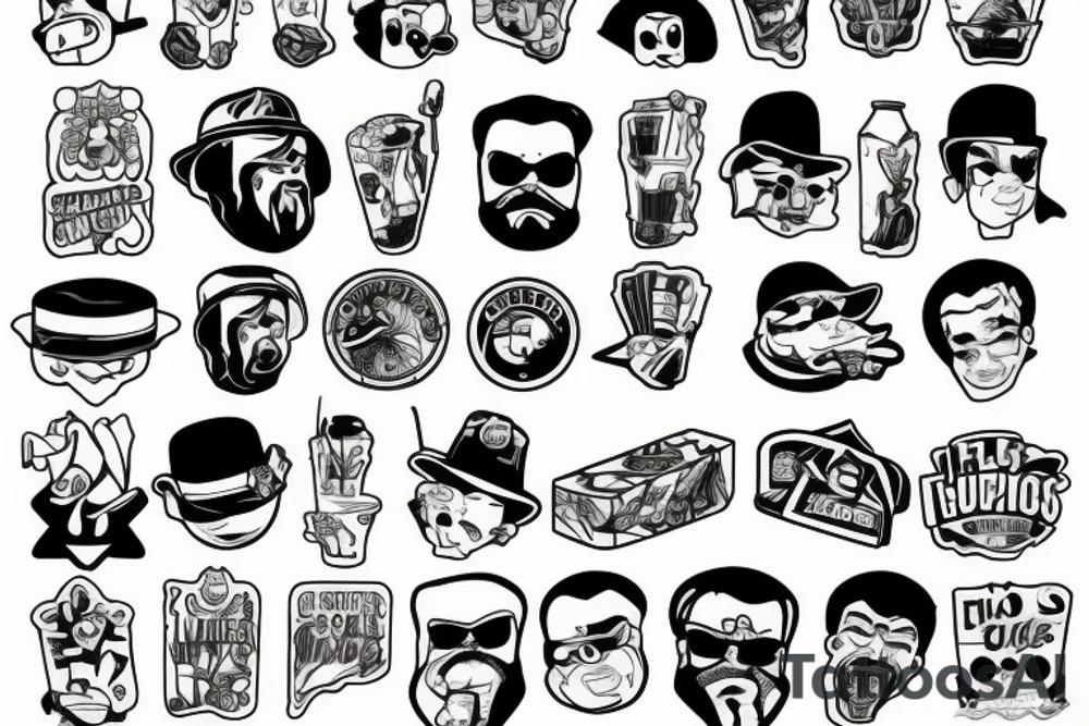 ice cubes tattoo idea