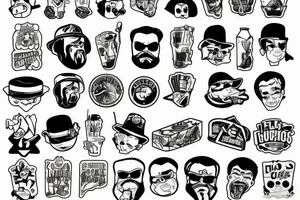 ice cubes tattoo idea