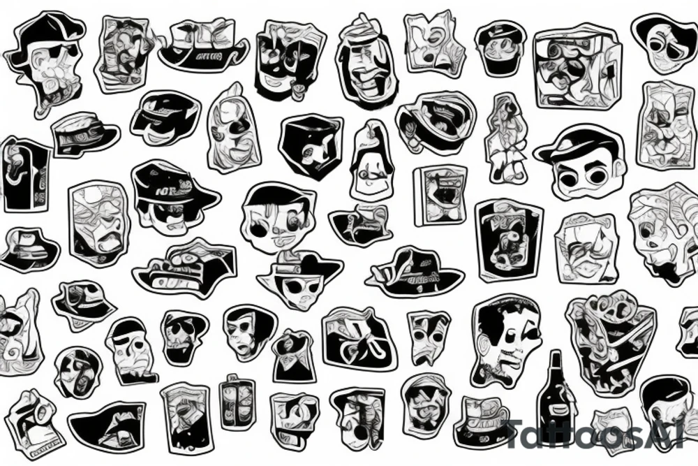 ice cubes tattoo idea