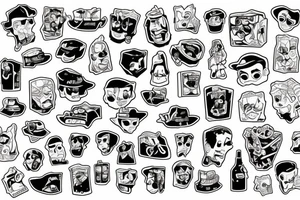 ice cubes tattoo idea