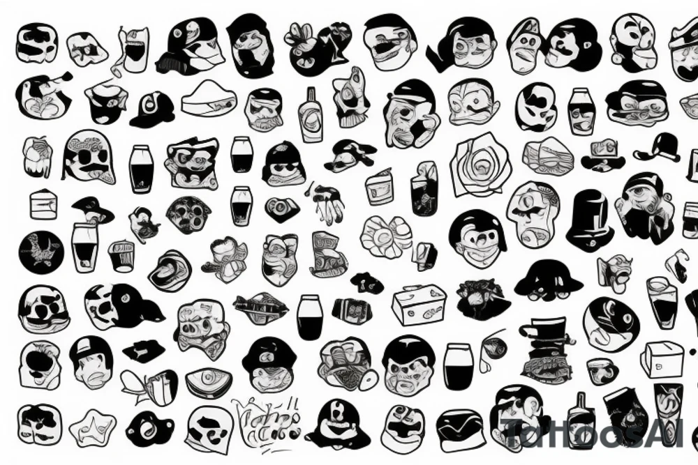ice cubes tattoo idea
