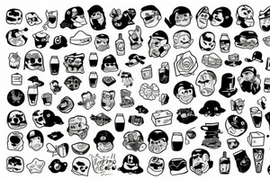 ice cubes tattoo idea