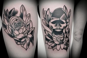 dark knee tattoo idea tattoo idea