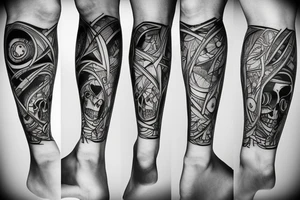 dark knee tattoo idea tattoo idea