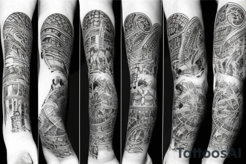 dark knee tattoo idea tattoo idea