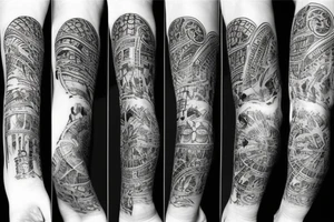 dark knee tattoo idea tattoo idea