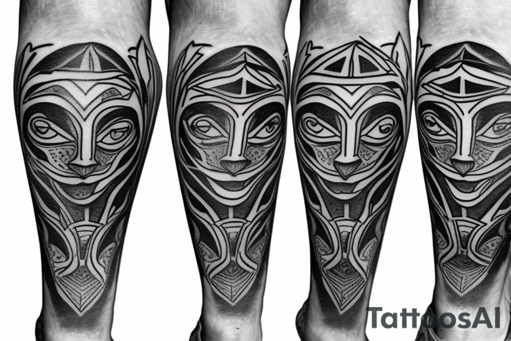 dark knee tattoo idea tattoo idea