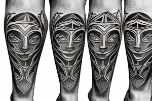 dark knee tattoo idea tattoo idea