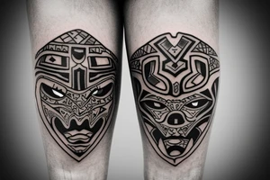dark knee tattoo idea tattoo idea