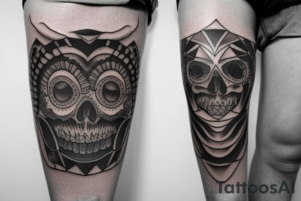 dark knee tattoo idea tattoo idea